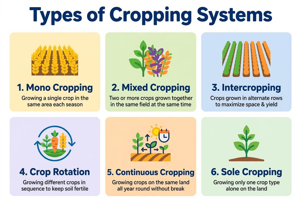 Types of Cropping Systems in Agriculture | SS1